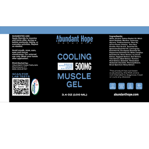 CBD Cooling Muscle Gel Pump 500mg
